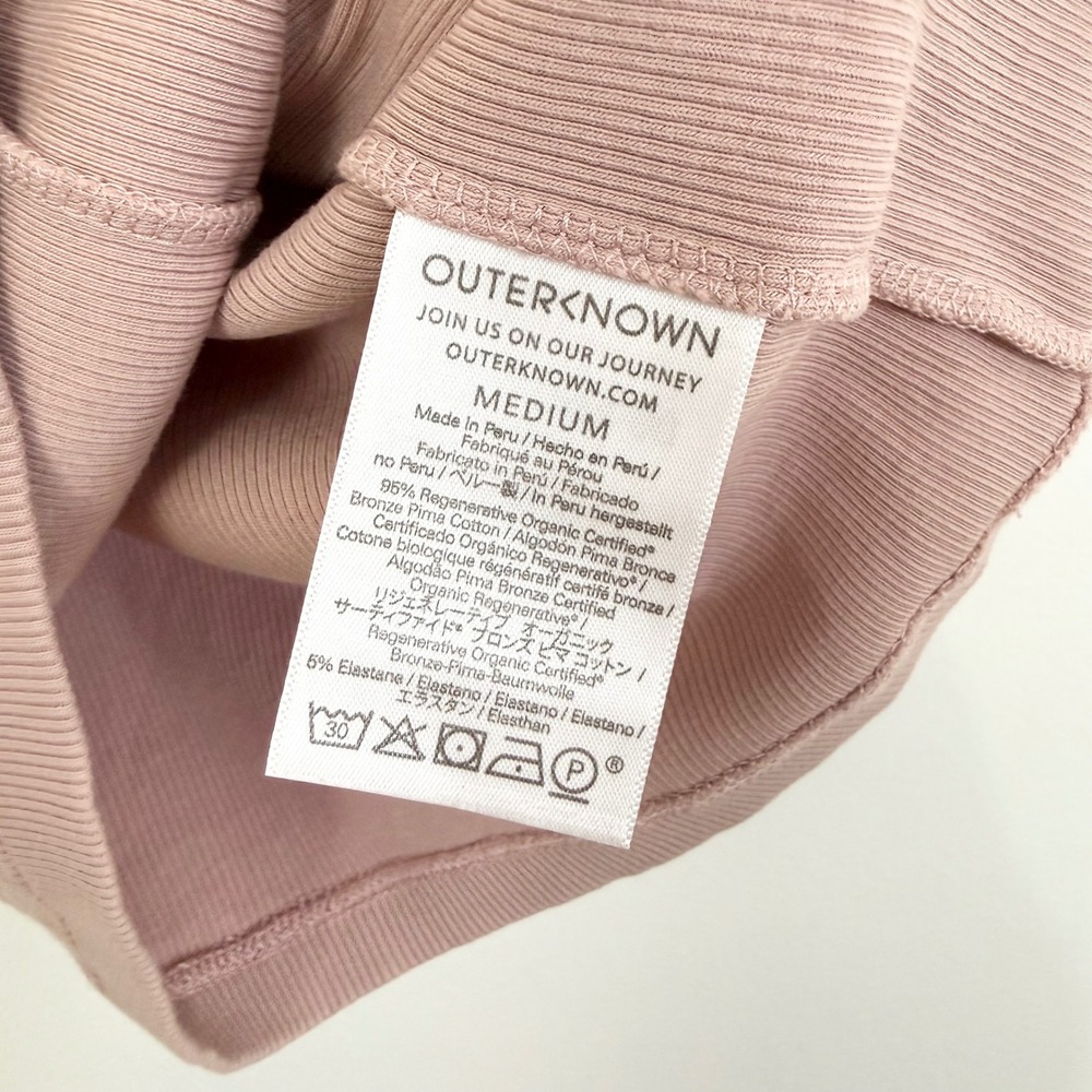 Outerknown Blush Ribbed High-Neck Tank - Picture 6 of 7